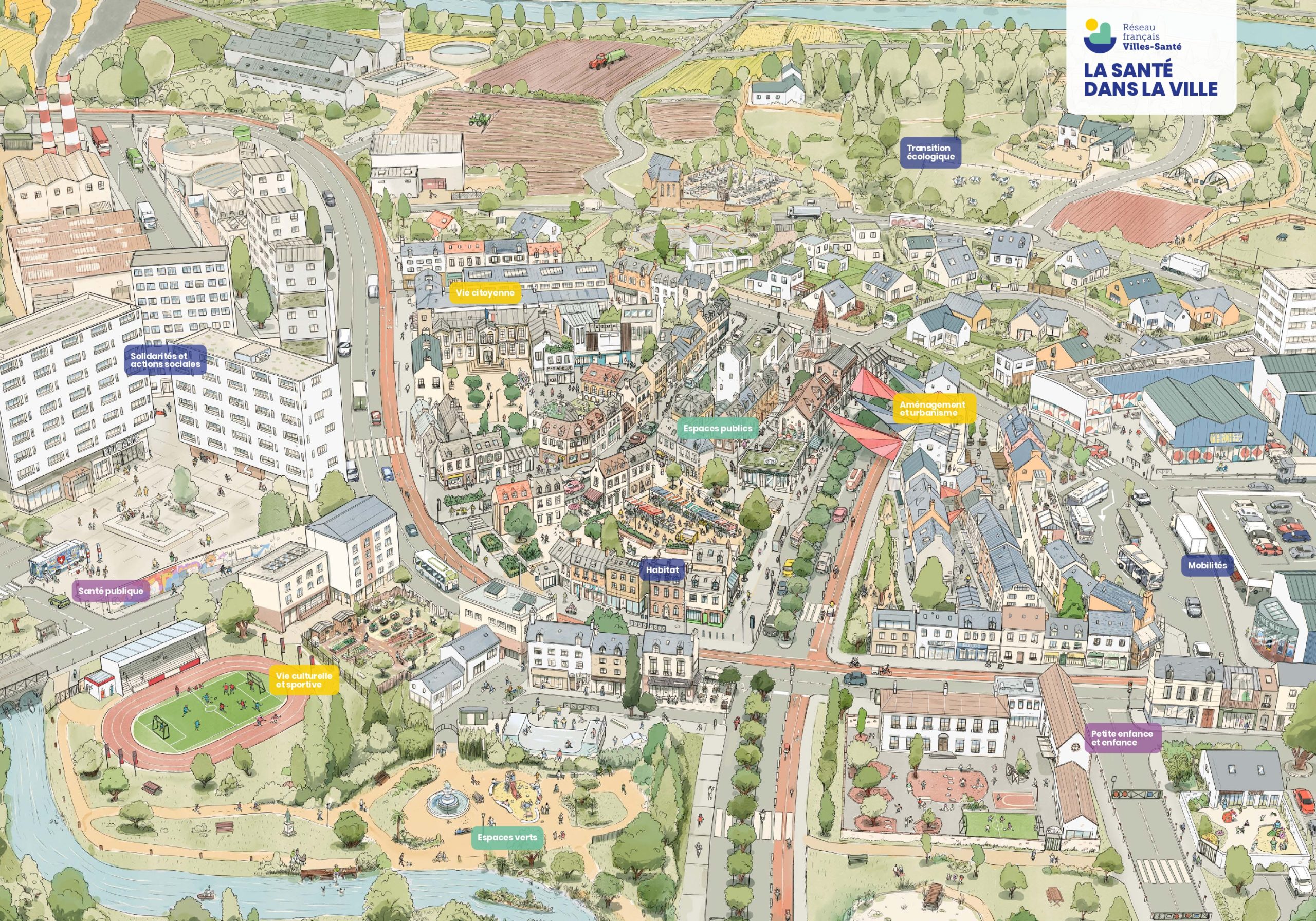 Carte La santé dans la ville